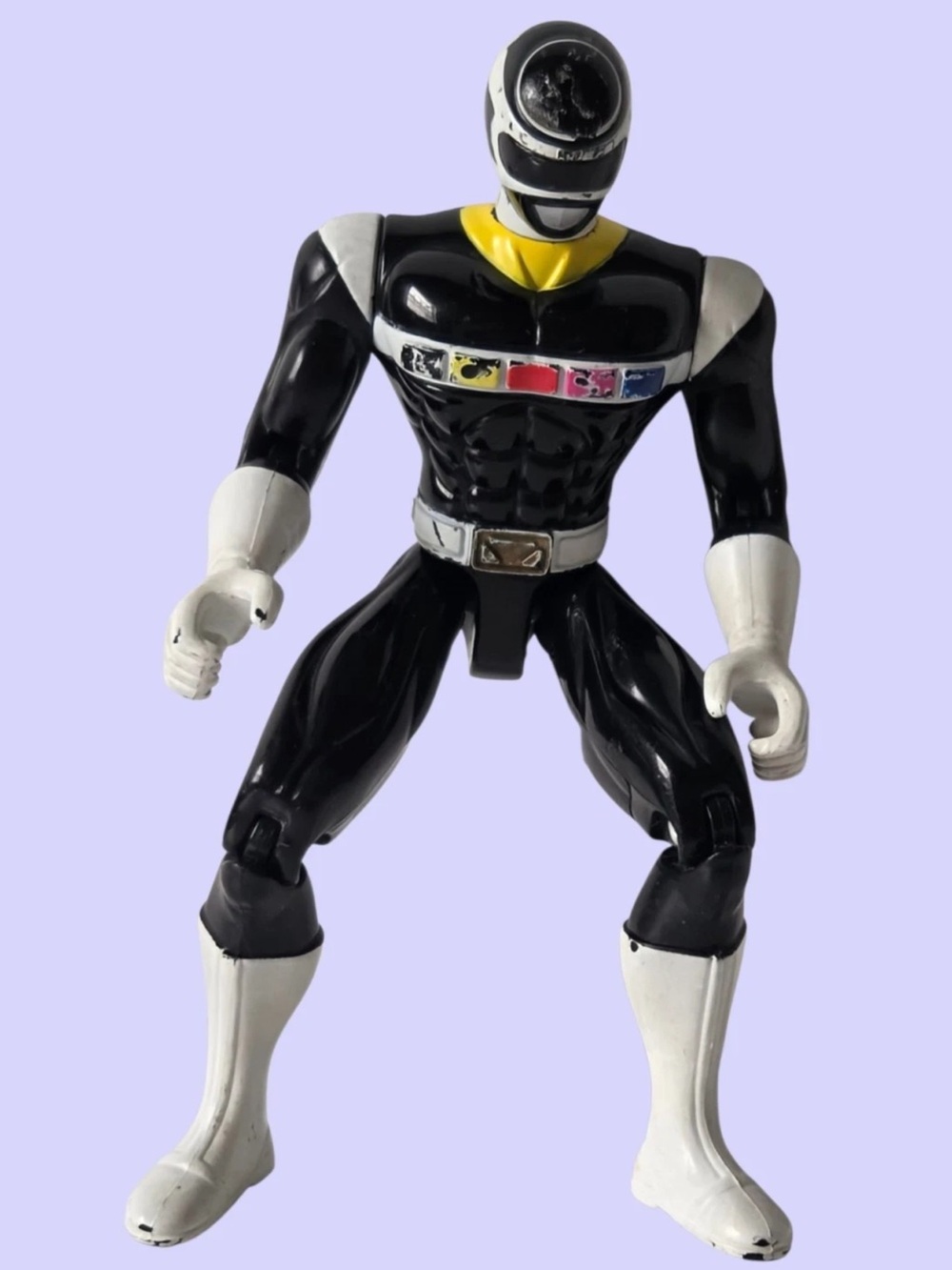 1997 Vintage Bandai Power Rangers Figure BLACK Ranger LOOSE JOINTS